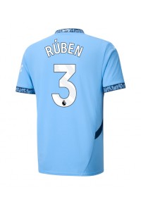 Manchester City Ruben Dias #3 Voetbaltruitje Thuis tenue 2024-25 Korte Mouw